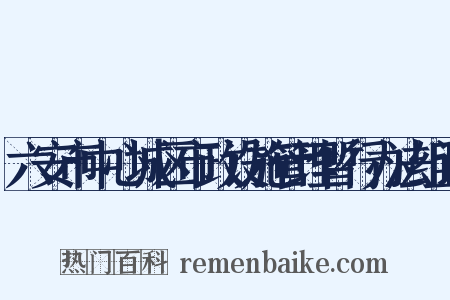 六安市中心城区市政设施管理暂行办法组词是什么意思的图片